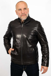 Men's leather coat Valery